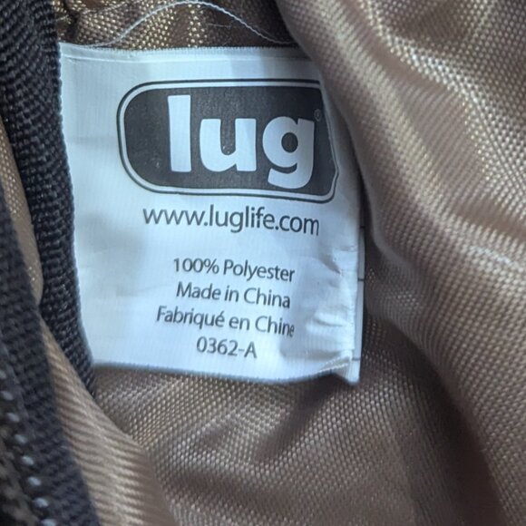 Lug Taupe Brown Quilted Travel Backpack Convertible Sling Bag - Picture 8 of 11